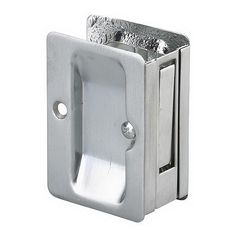 an image of a metal door handle on a white background