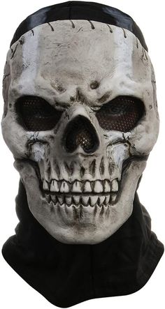 PRICES MAY VARY. High-Grade Material: This Ghostface skull mask is made of natural latex and fabric, allowing for long-lasting wear and a perfect fit for all face shapes, Halloween Ghost skull full face mask suitable for all crazy fans Breathable & Safe: Halloween Ghost mask is designed with breathable holes, mesh eye hole design and elastic cloth on the back for a comfortable feeling, will not feel tight, Ghostface costume mask is easy to wear and is lightweight to carry anywhere Realistic Skul Cod Ghost Masks, Soap Ghost Mask Cod, Ghost Mask Mw2, Ghost Mw2, Call Of Duty Ghost, Ghost Mask, Halloween Costume Mask, Scary Halloween Costume, Head Mask