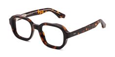 Embrace your inner hipster with these geek chic glasses. The full-rim, square design is characterized by a thick acetate frame, striking a perfect balance between durability and style. They're a testament to individuals who don't merely follow trends, but set them. These glasses elevate the meaning of geek chic, serving as the perfect accessory for the bold and the fashion-forward. Mens Tortoise Shell Glasses, Eye Glasses Design, Thick Frame Glasses, Funky Frames, Chunky Glasses, Glasses 2023, Trendy Eyeglasses, Square Reading Glasses