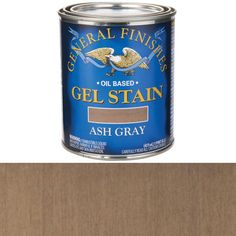 a can of white general finishes gel stain