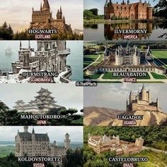 the castles and their names in different languages