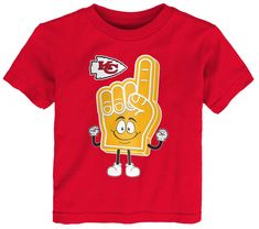 Fit Standard fit, short-sleeve tee Durable, ribbed neckline Toddler sizes: 2T-4T Style and Team Spirit Screen-printed team graphics Additional Details Officially licensed product Kansas City Chiefs Toddler Shirt, Spirit Store, Nfl Kansas City Chiefs, Red T Shirt, Team Apparel, Red T, Ribbed Neckline, Red Tshirt, Nfl Teams