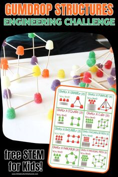 the gumdrop structures engineering challenge for kids is an easy way to learn how to use them