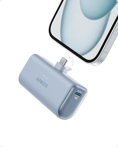 anker power bank and charger are shown in front of a white background with the image of a cell phone