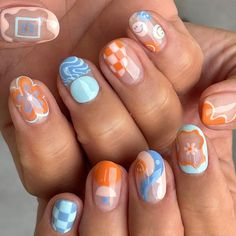 Nail Color Trends, Colorful Nail, Summery Nails, Really Cute Nails, Cute Gel Nails, Short Acrylic Nails Designs, Summer Nails Colors