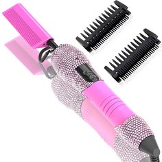 PRICES MAY VARY. 【Unique rhinestone design】: The electric heating comb handle is with exquisite rhinestones design, and the crystal clear rhinestone is with pure handmade craftsmanship. The handle is designed with silicone to prevent the hot comb hair straightener from slipping off during use. Note: The color may be different caused by some other reasons, such as display lights, color reflections in the background, etc 【Adjustable Temperature】: The hot comb can see the temperature you want throu Black Hair Beauty, Hair Straightener Comb, Hot Comb, Clean Beard, Natural Black Hair, Straightening Comb, Diamond Hair, African American Hairstyles, Different Hairstyles