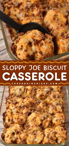 You may have everything on hand for this yummy casserole recipe! This bubble up casserole is definitely a family-friendly dinner. No one will be able to resist this Sloppy Joe Biscuit Casserole that tastes so delicious! Sloppy Joes Biscuits, Biscuit Recipes Dinner, Biscuit Casserole, Ground Beef Casserole Recipes, Beef Casserole Recipes, Ground Beef Recipes Easy, Sloppy Joe, Beef Recipes Easy, Easy Casserole Recipes