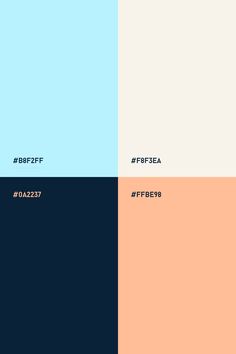 three different colors are shown in the same color scheme