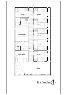 the first floor plan for an apartment building