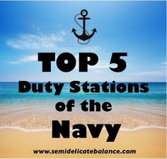 the top 5 duty stations of the navy