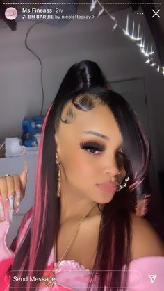 Matching Hairstyles, Gel Hairstyles, Ig Baddie, Twist Hairstyle, Flat Twist Hairstyles, Double Buns, Sleek Ponytail Hairstyles, Frontal Wig Hairstyles, Lace Fronts