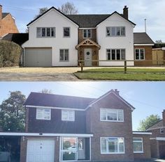 before and after pictures of a new build home