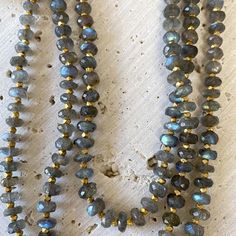 Layering Labradorite Necklace Necklace Robindira Unsworth Labradorite Bead Necklace, Labrodite Jewelry Beads, Labradorite Chips Necklace, Labradorite Necklace Beads, Turquoise Jewelry Necklace, Petaluma California, Silver Labrador, Necklace Inspiration, Beaded Necklace Designs