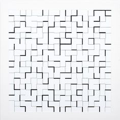 a black and white drawing with squares in it's center, on a white background