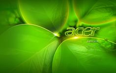 green leaves with the word acer on it's center and an image of water droplets