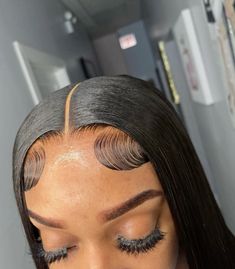 follow for more! Bang Hairstyles Black Women, Lacefront Wig Styles, Wig Colors Black Women, Lace Wigs Styles, Human Hair Lace Front Wigs, Hair Lace Front Wigs, Edges Hair, Lace Frontal Wigs, Glueless Wigs