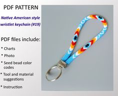 an image of a lanyard keychain with the words ppf pattern