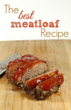 the meatloaf recipe is ready to be eaten