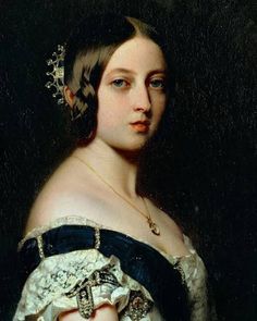 a portrait of a woman in an old fashion dress with a tiara on her head