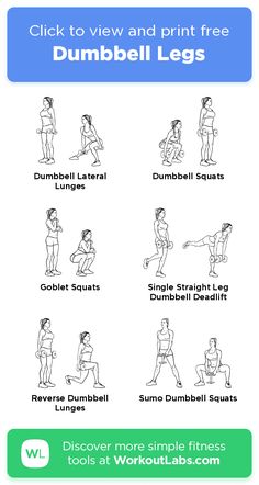 an exercise poster with instructions on how to use dumbbells for strength and flexibility