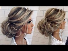 Низкий пучок из локонов | Wedding hairstyle tutorial - YouTube Wedding Hairstyle Tutorial, Casual Wedding Hair, Wedding Hair Up, Bridal Hair Inspiration, Hairstyle Tutorial