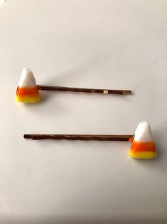 Halloween Candy Corn Handmade Hair Clip Barrette Bobby Pins, Fall Hair Accessory - Etsy Corn Bead, Autumn Hair Accessories, Handmade Hairpin, Halloween Candy Corn, Handmade Hair Clip, Glass Candy, Halloween Candy, Candy Corn, Hair Accessory