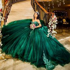 Dark Green Quinceanera Dress Sweet 16 Dress Ball Gown – jkprom Dark Green Quinceanera, Dark Green Quinceanera Dresses, Emerald Green Quinceanera Dresses, Emerald Green Quinceanera Theme, Green Quince Dress, Green Quinceanera Theme, Green Quinceanera, Xv Dresses, Green Quinceanera Dresses