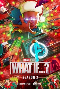 the poster for what if? season 2, which features an image of a cartoon character with