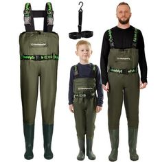 Are you looking for a great gift for your child or grandchild who loves to fish or hunt? Look no further! DaddyGoFish chest waders are the perfect choice. These waders are not only stylish, but also functional and durable. They are designed to last and will keep your child warm and dry during those long fishing or hunting trips. These waders are also great for other outdoor activities, such as playing in the mud, camping, or even just walking around in the rain. The adjustable shoulder straps an Sharp Rocks, Coordinate Outfits, Family Fishing, Snow Activities, Coordinating Outfits, Hunting Trip, Fishing Outfits, Family Adventure, Fishing Trip