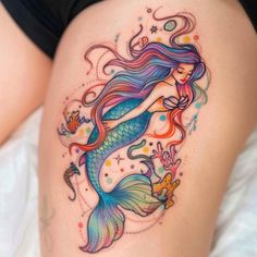 Mermaid Master Tattoo Designs Mermaid Tattoo Designs For Women, Mermaid Pinup Tattoo, Mermaid Tattoo Ideas For Women, Watercolor Mermaid Tattoo, Mermaid Sleeve Tattoos, Tattoo Sizes, Black Line Tattoo, Master Tattoo, Electric Tattoo