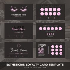 the logo and business card design for an eyewear store