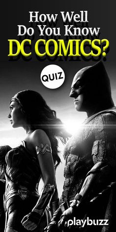 the poster for dc comics featuring batman and wonder