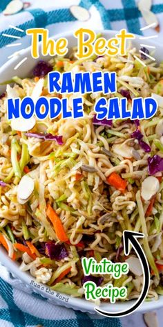 the best ramen noodle salad recipe