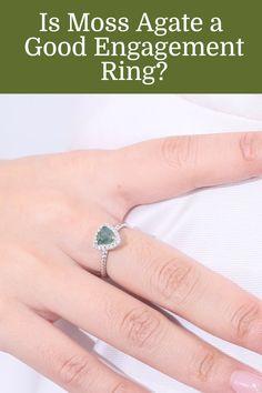 Is Moss Agate a Good Engagement Ring? Alexandrite Jewelry, Moss Agate Engagement Ring, Agate Engagement Ring