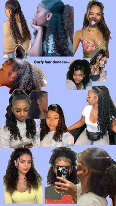 Mixed Curly Hair, Easy Hairstyles For Thick Hair, Hair Growing Tips, Blonde Curly Hair, Curly Hair Extensions, Curly Hair Tips