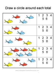 a worksheet showing how to count the numbers in each fish's body