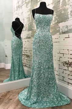 Sequin Prom Dress, Cute Prom Dresses, Winter Formal, Pretty Prom Dresses, فستان سهرة, Green Sequins, Mermaid Evening Dresses, Dresses Elegant, Dress Evening