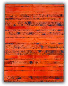 Pieles Pipsa Orange Cow Hide Designer Rug 4 Main Image Soho Rugs, Modern Rug Design, Tibetan Rugs, Cowhide Rugs, Cowhide Rug, Cow Hide Rug, Cow Hide, Striped Rug, Carpet Design