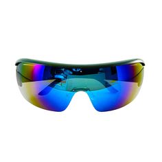 Futuristic sunglasses with a vibrant blue mirrored lens and aerodynamic design. They're lightweight and edgy and bring cutting-edge vibes to your look. GUARANTEED: 30-day money back guarantee. Plastic Shield Sunglasses With Uv Protection For Outdoor, Modern Shield Sunglasses With Anti-reflective Plastic, Modern Plastic Shield Sunglasses With Anti-reflective Coating, Modern Anti-reflective Shield Sunglasses, Modern Anti-reflective Plastic Shield Sunglasses, Outdoor Plastic Shield Sunglasses With Uv Protection, Futuristic Sunglasses With Uv Protection, Futuristic Plastic Sunglasses With Uv Protection, Outdoor Shield Sunglasses With Anti-reflective Plastic