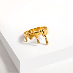 This beautiful jewelry is made in Sterling Silver and coated with a thick layer of pure 24K Yellow Gold to a Gold Vermeil thickness. 24K Gold Vermeil jewelry is not only hypoallergenic, but it also does not tarnish.Your ring is meticulously handcrafted and hand-polished to perfection. It is made to last a lifetime with proper care. This is a unique piece of minimalist jewelry for everyday wear. PLEASE REVIEW THESE INSTRUCTIONS TO LEARN ABOUT HOW TO PROPERLY CARE FOR YOUR JEWELRY.Within your jewe Chevron Wedding Ring, Streetwear Jewelry, Ear Climbers Earrings, Wearable Art Jewelry, Small Ring, Chevron Ring, Modern Ring, Small Rings, Gemstone Necklace Pendant