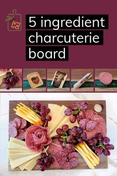 simple charcuterie board inspiration Simple Charcuterie Board, Simple Charcuterie, Charcuterie Plate, Charcuterie Inspiration, Charcuterie Board, Simple Ingredient, Cheese Board, Cheese, Meat