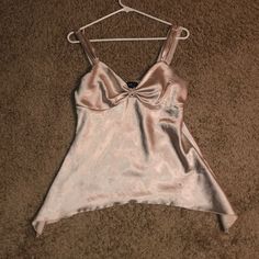 Perfect Condition And Gorgeous Color No Size Listed But Would Fit A M/L Aritzia For Exposure! Beige Satin Fitted Top, Fitted Beige Satin Top, Beige Silk Top For Parties, Beige Silk Tops For Party, Silk Beige Top For Party, Beige Silk Party Tops, Silk Beige Party Tops, Beige Satin Party Tops, Beige Satin Tops For Spring