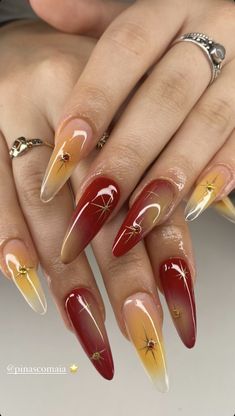 Punk Nails, Grunge Nails, Pretty Gel Nails, Yellow Nails, Manicure Y Pedicure