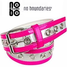 Vintage Y2k And Stylish Clear Transparent Plastic/Acrylic Statement Belt With Hot Pink Double Trim Silver Grommets On All Holes Single Hole Silver Metal Buckle, Square End Measures 43 Inches From Buckle To End 1 1/2 Inch Thick Brand New With Tag Statement Belt, Pink Belt, Studded Belt, Woven Belt, Faux Leather Belts, Star Studs, Studded Leather, Mini Purse, Black Metallic