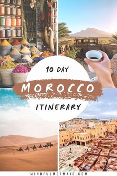 morocco itinerary with the words 10 day morocco itinerary overlayed