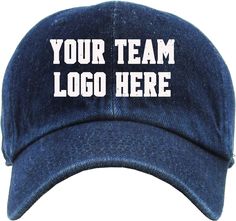 DESIGN YOUR OWN CUSTOMIZED BASEBALL CAP WITH EMBROIDERY ART GALLERY! Please Follow the Steps to Order! Customized Hats for Men and Women, we offer you the best quality printing work. Write us your text or send your logo via Etsy Messages and have it embroidered on your Baseball Cap :) You, your employees, or your loved ones will wear your reflection. 😊 You'll love our customized hats! Your artwork, a joke, your name, your company logo. Put your own artwork and let your Custom hat reflect you. P Six-panel Dad Hat For Baseball Season Sports Events, Six-panel Dad Hat For Baseball Season, Navy Curved Brim Baseball Cap For Sports Events, Dad Hat For Sports Events, Team Spirit Letter Print Cap, Adjustable Six-panel Baseball Cap With Custom Logo, Team Spirit Baseball Cap With Curved Brim, Customizable Dad Hat Baseball Cap, Team Spirit Adjustable Baseball Cap With Curved Brim