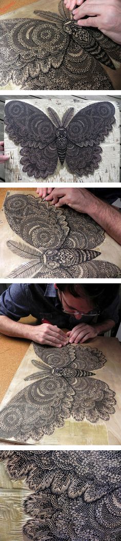 the process of making an intricately designed piece of fabric