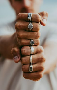 Finding Meaning, Masculine Jewelry, Partner Rings, Mens Jewellery, Silver Flower Ring, Infinite Possibilities