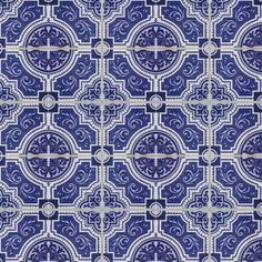 a blue and white tile pattern