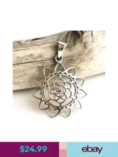 Necklaces #ebay #Jewelry & Watches Different Religions, The Flower Of Life, Seed Of Life, Sacred Symbols, Necklaces Jewelry, Flower Of Life, Silver Bracelet, Jewelry Watches, Chain Necklace